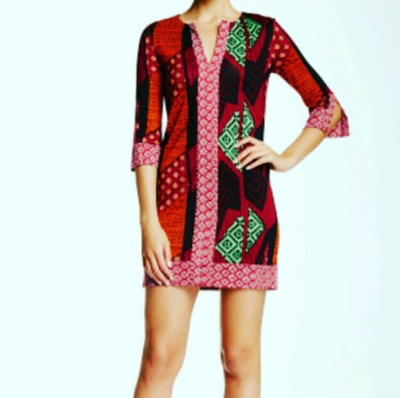 Diane Von Furstenberg Dresses & Skirts - Diane von Furstenberg rose mix print tunic dress